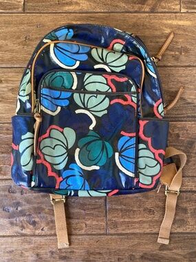 Fossil Camilla Striped Cream & Brown Small Backpack Fossil | Bags | Fossil Camilla Striped Cream Brown Small  main image 3